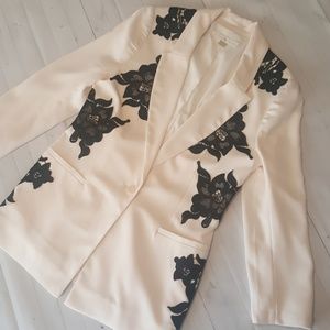 Boston Proper Floral Blazer